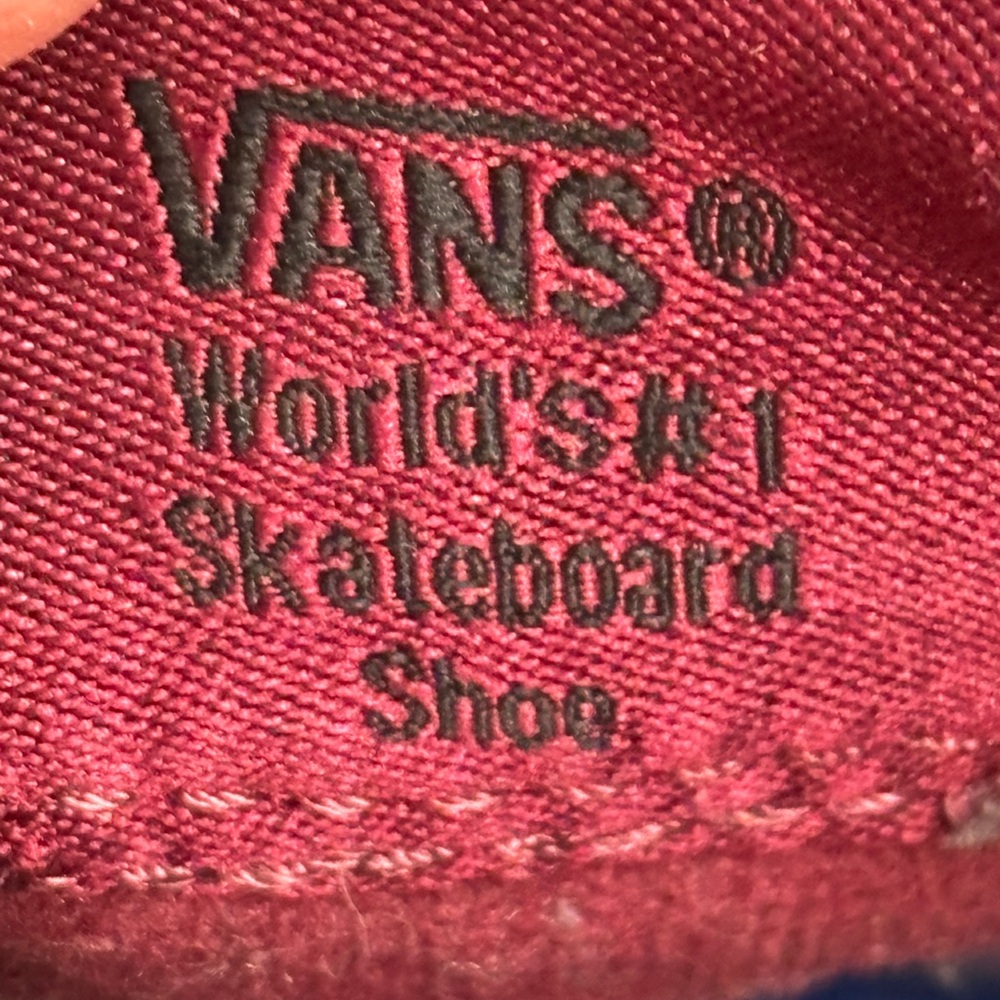 Vans Men’s Maroon Canvas Sneakers - Picture 5 of 14